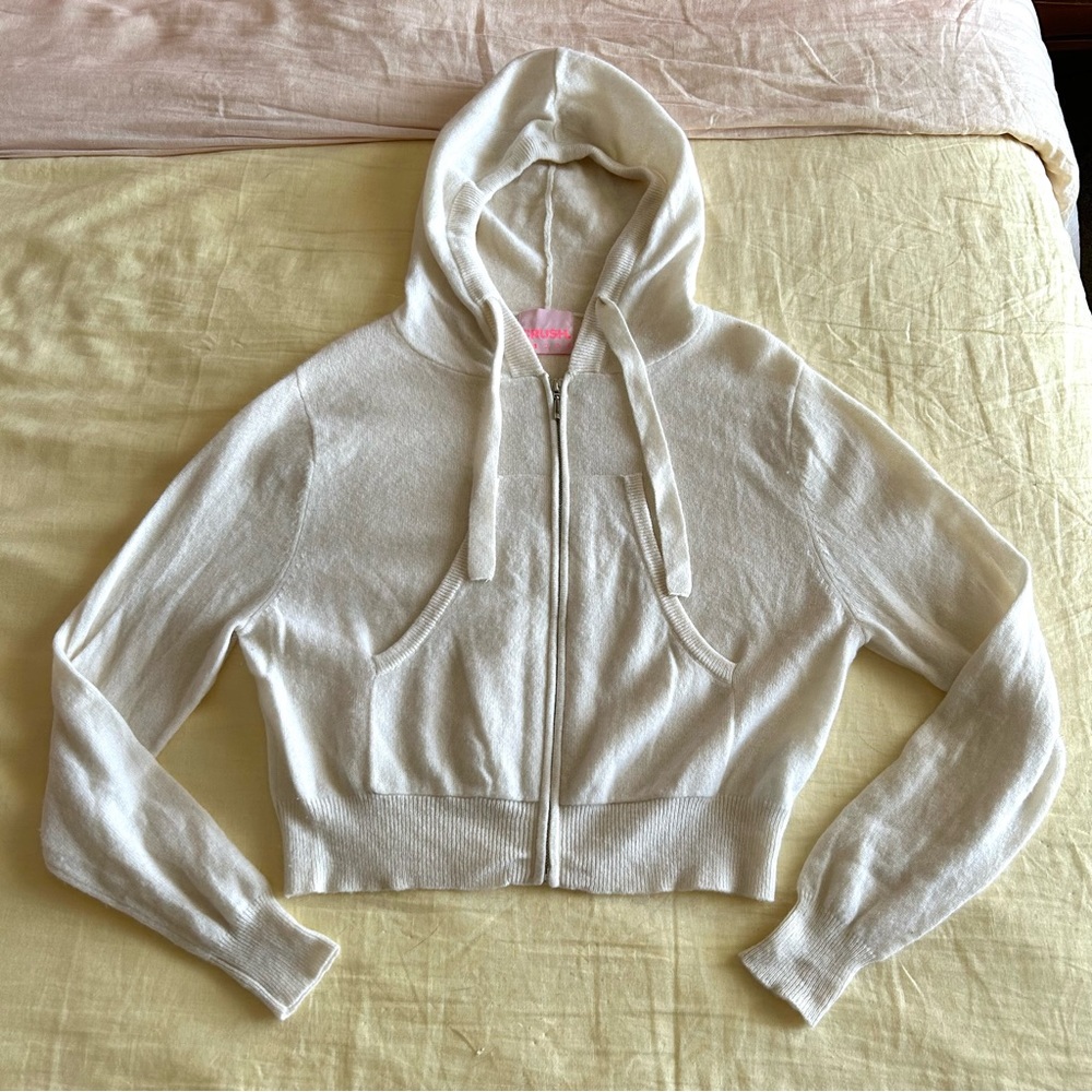 CRUSH CASHMERE Rio Cropped Hoodie Jacket